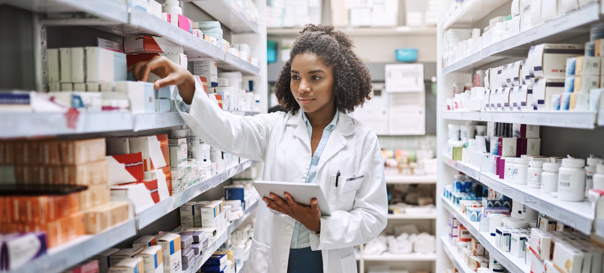 pharmacist smiling